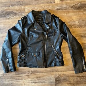 Faux leather jacket